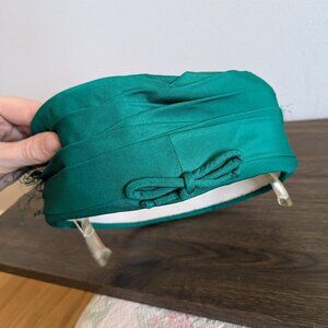 vintage 1950s 1960s Dorothy Serf hat turquoise pillbox retro rockabilly